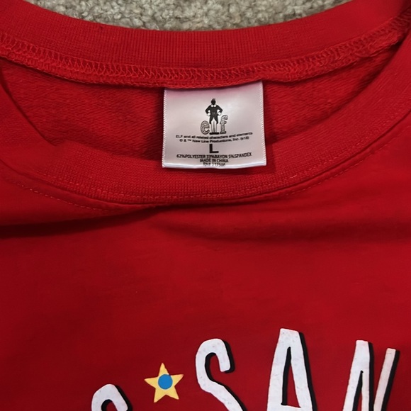 Women’s ELF Sweatshirt with Striped Leggings - Picture 3 of 6